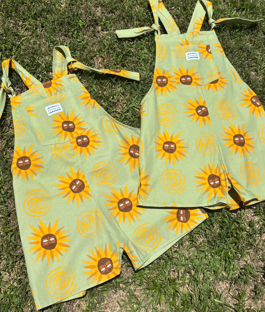 'Sunflower' Short dungaree