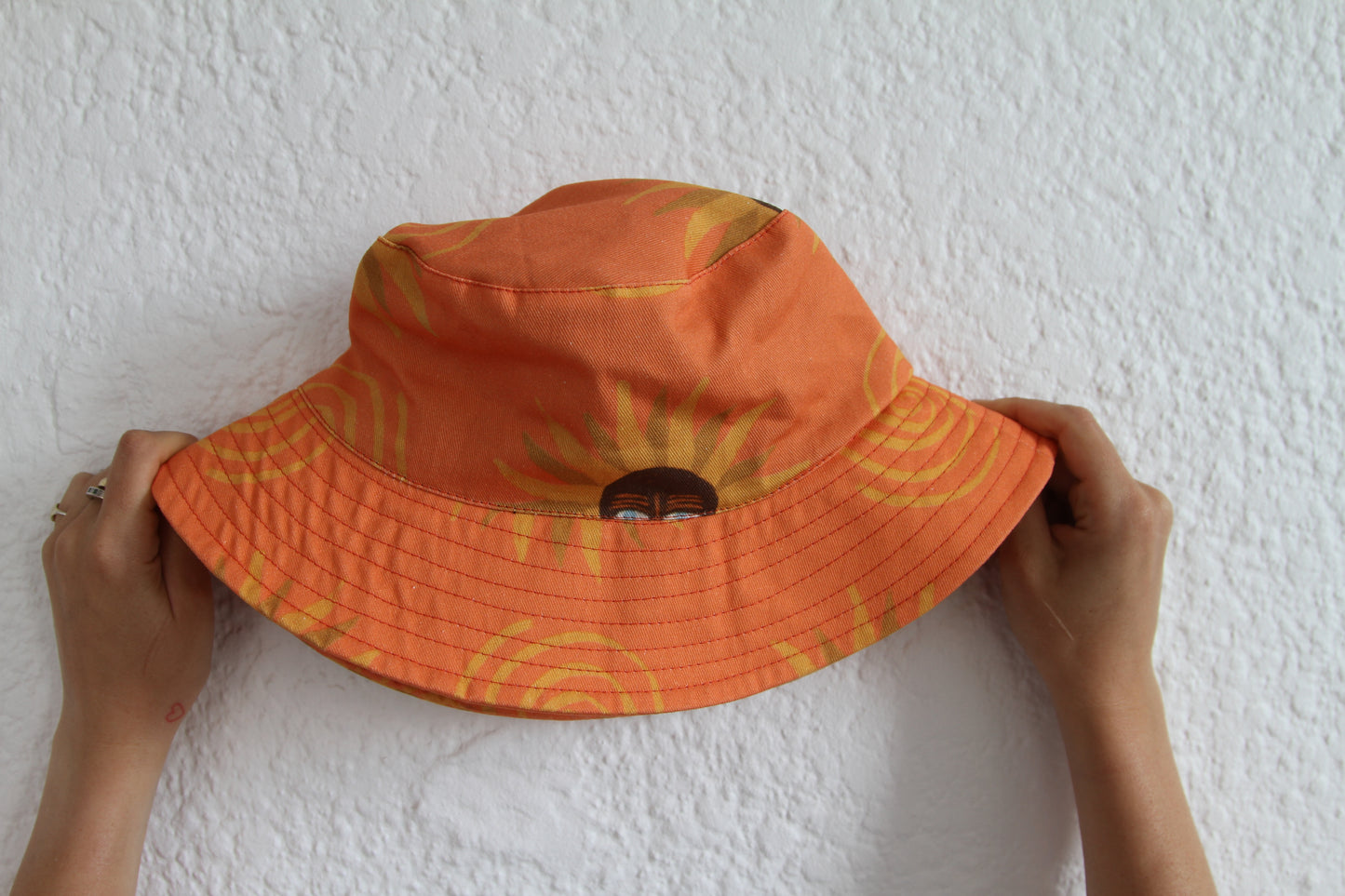 'Orange sunflowers' hat