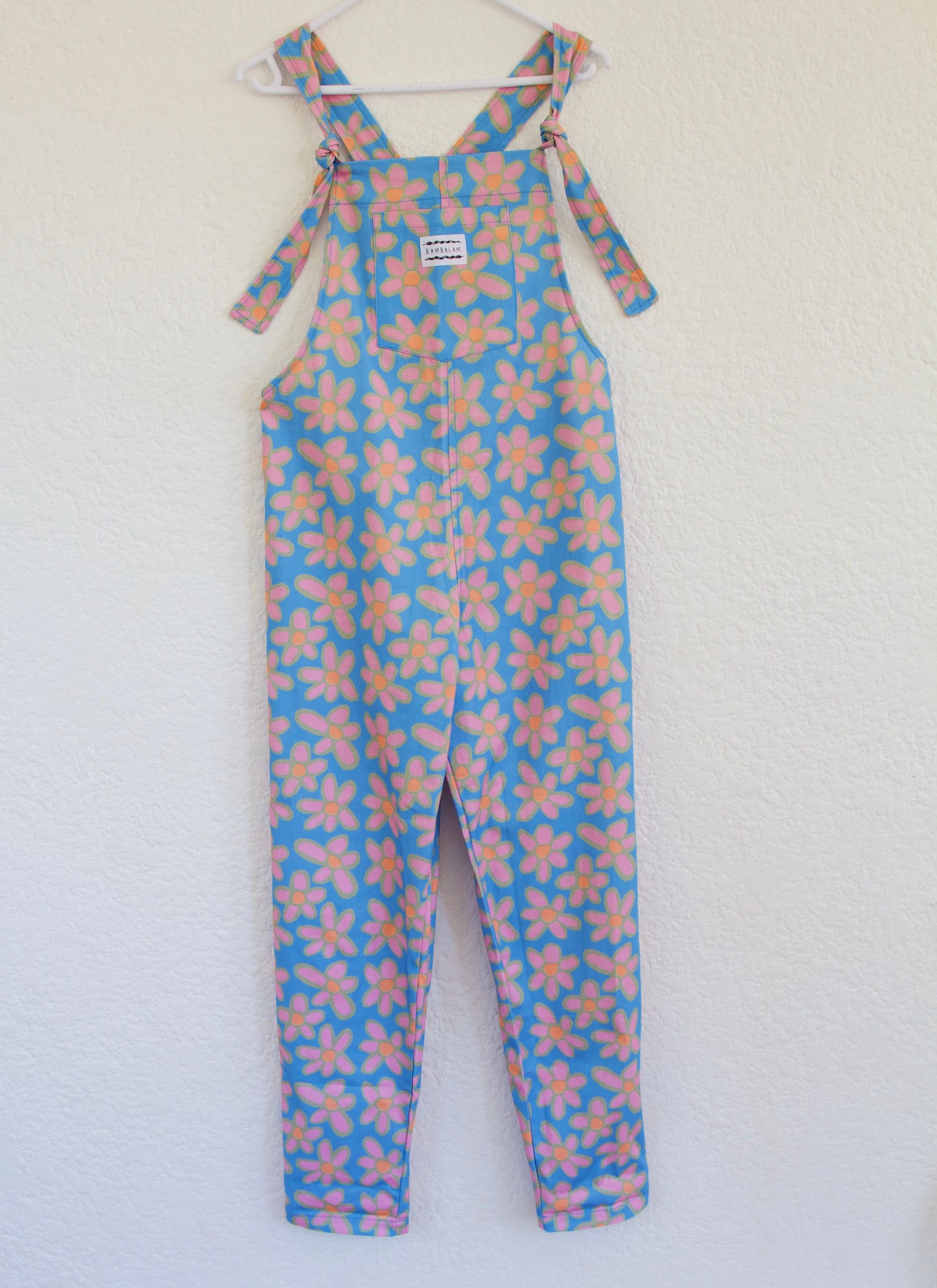 'Oopsie Daisies blue' Long dungaree