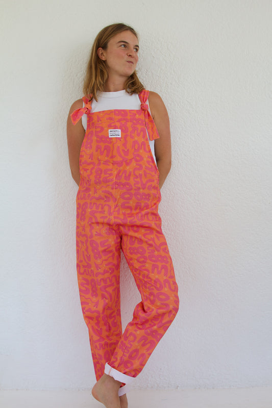 'Loopy lamps' Long dungaree