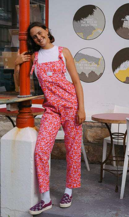 'Love is the honey' Long dungaree