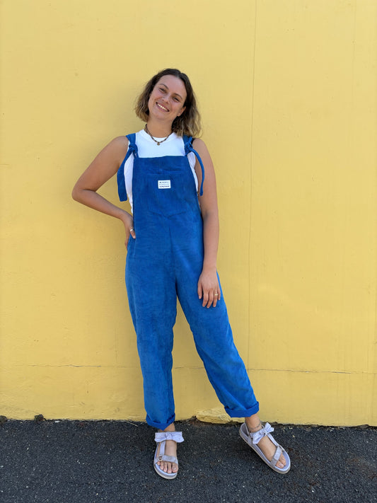 'Blue cords’ Long dungaree